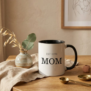 Mama Gründung Jahr Zeitloser Mutter-Meilenstein Tasse