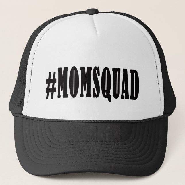 Mama-Gruppe #momsquad Fernlastfahrer-Hut Truckerkappe (Vorderseite)