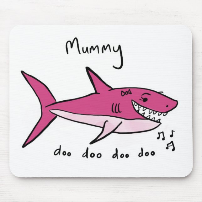 Mama-Haifisch Mousepad (Vorne)