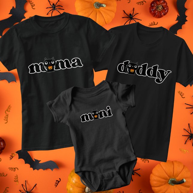 Mama Halloween Cat Trick-o-Treating T-Shirt (Von Creator hochgeladen)