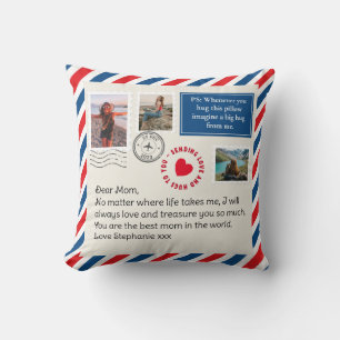 Mama Handgeschriebener Letter-Collage-Hug Kissen
