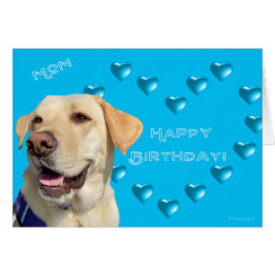 Mama Happy Birthday Labrador Dog Herz, Niedlich
