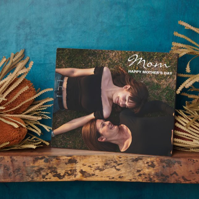 Mama-Happy Mother's Day Mein bester Freund Foto Fotoplatte (Seite)