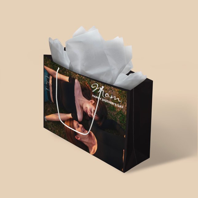 Mama-Happy Mother's Day Mein bester Freund Foto Große Geschenktüte (Von Creator hochgeladen)