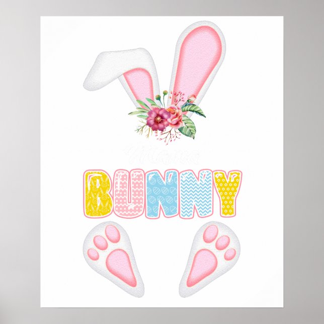 Mama Hase (2), Retro, Vintage Poster (Vorne)