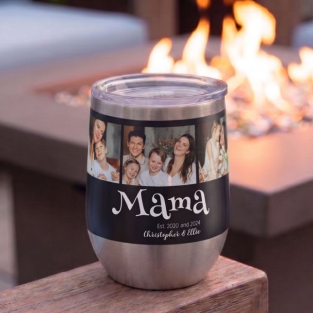 Mama hat 3 Foto Kids Name Spaß etabliert (Von Creator hochgeladen)