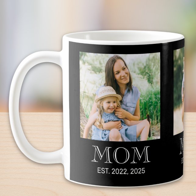 Mama hat 3 Foto Schwarz eingerichtet Kaffeetasse (Von Creator hochgeladen)