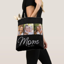 Mama hat 3 Fotos Schrift Schwarz