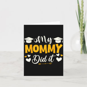 Mama hat Abschluss gemacht, stolze Mutter KinderM Karte