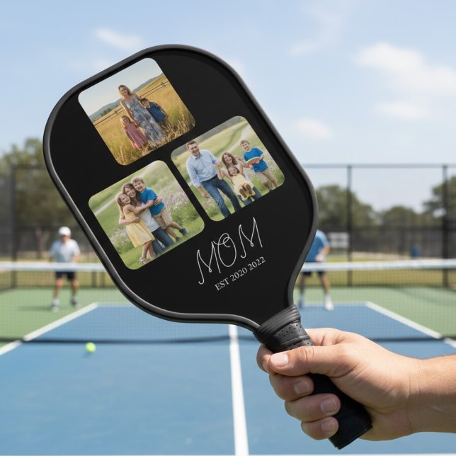Mama hat Black Script 3 Foto etabliert   Pickleball Schläger (Von Creator hochgeladen)