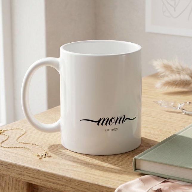 Mama hat das Skript im Jahr der Mutter etabliert  Kaffeetasse (Von Creator hochgeladen)