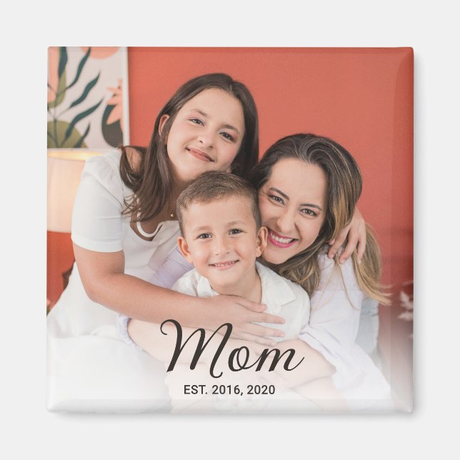 Mama hat ein Fotogeschenk eingerichtet Magnet (Vorne)