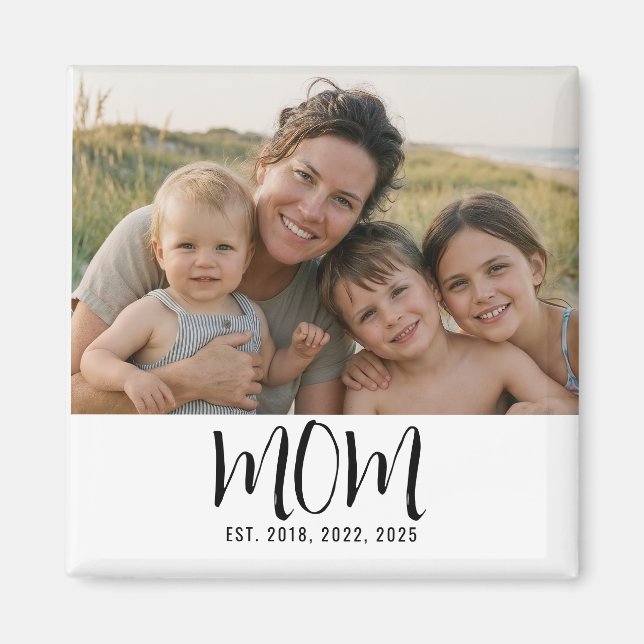 Mama hat ein Fotogeschenk eingerichtet  Magnet (Vorne)
