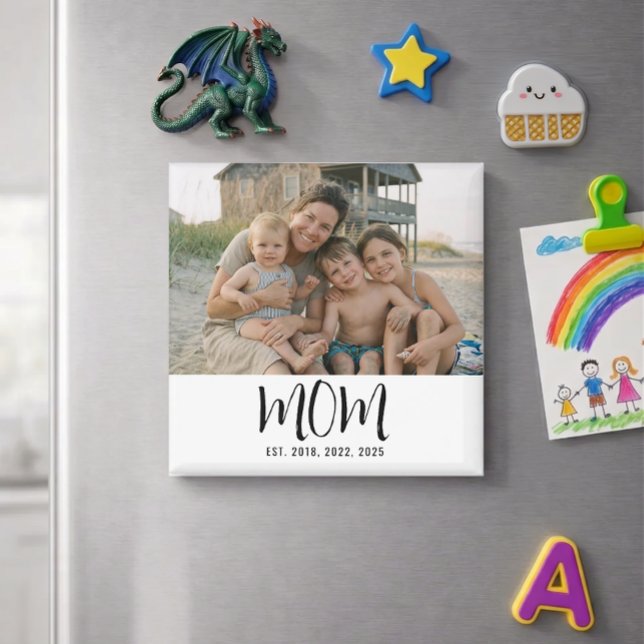 Mama hat ein Fotogeschenk Magnet eingerichtet (Von Creator hochgeladen)