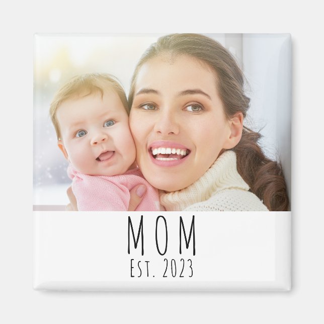 Mama hat ein Fotogeschenk Magnet eingerichtet (Vorne)
