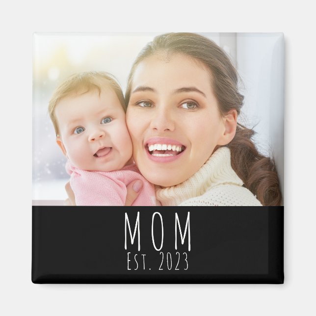 Mama hat ein Fotogeschenk-Magnet eingerichtet Magnet (Vorne)
