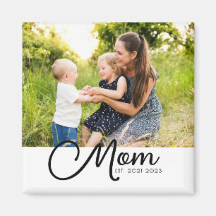 Mama hat ein Fotogeschenkmagnet eingerichtet Magnet