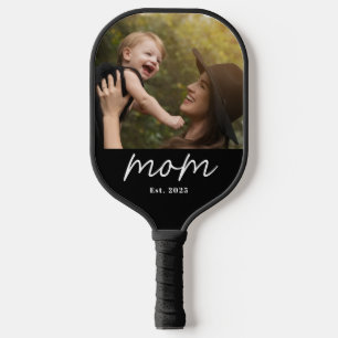 Mama hat ein lustiges Skript-Foto erstellt Pickleball Schläger