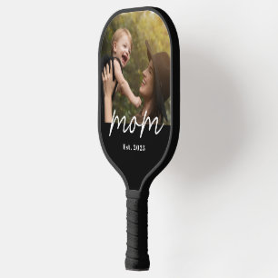 Mama hat ein lustiges Skript-Foto erstellt Pickleball Schläger