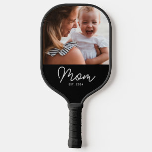 Mama hat ein lustiges Skript-Foto erstellt Pickleball Schläger