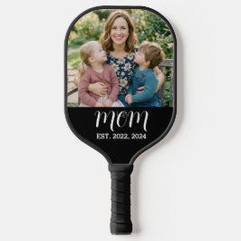 Mama hat ein lustiges Skript-Foto erstellt Pickleball Schläger