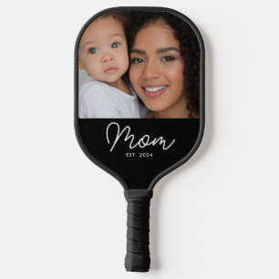 Mama hat ein lustiges Skript-Foto erstellt Pickleball Schläger