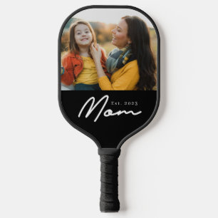Mama hat ein lustiges Skript-Foto erstellt Pickleball Schläger