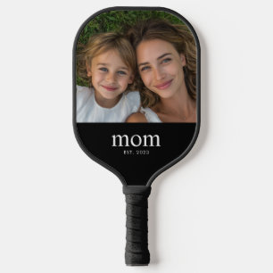 Mama hat ein modernes Foto eingerichtet Pickleball Schläger
