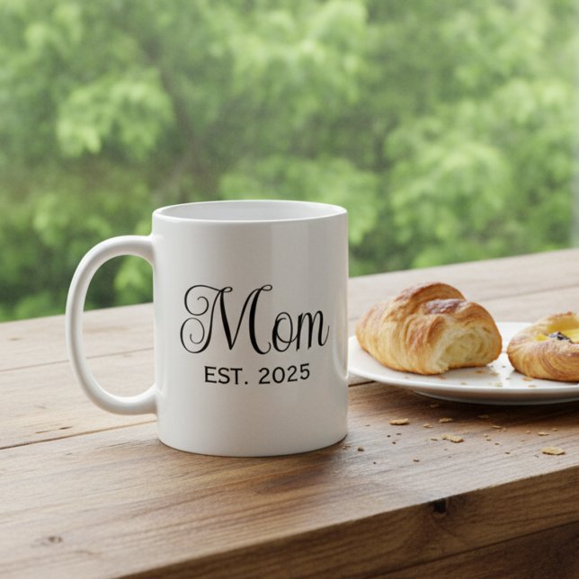 Mama hat ein neues Mama-Geschenk etabliert  Kaffeetasse (Von Creator hochgeladen)