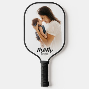 Mama hat ein unterhaltsames Drehbuch-Foto aufgeste Pickleball Schläger