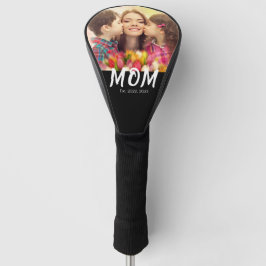 Mama hat elegante kühne Schriftart Schwarz Foto ge Golf Headcover