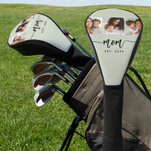 Mama hat elegante Schrift Sage Green 3 Foto einger Golf Headcover