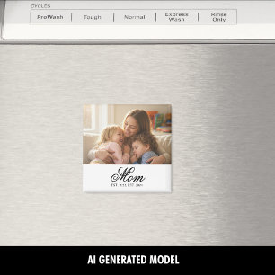 Mama hat elegantes Schriftfoto etabliert Magnet