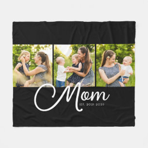 Mama hat elegantes Skript Schwarz 3 Foto Fleecedecke