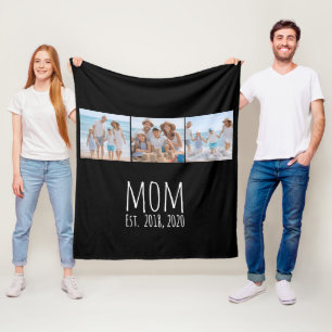 Mama hat elegantes Skript Schwarz 3 Foto  Fleecedecke