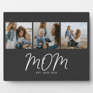 Mama hat elegantes Skript Schwarz 3 Foto Fotoplatte
