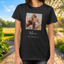 Mama hat elegantes Skriptfoto erstellt