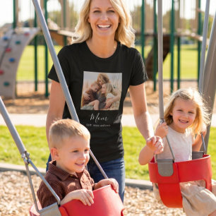 Mama hat elegantes Skriptfoto erstellt T-Shirt
