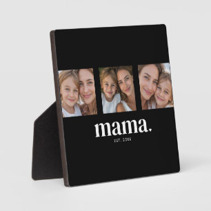 Mama hat Foto eingerichtet Fotoplatte