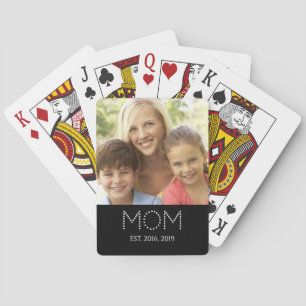 Mama hat Foto eingerichtet Spielkarten