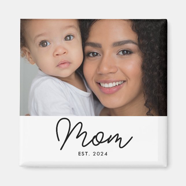 Mama hat Foto-Geschenk eingerichtet  Magnet (Vorne)