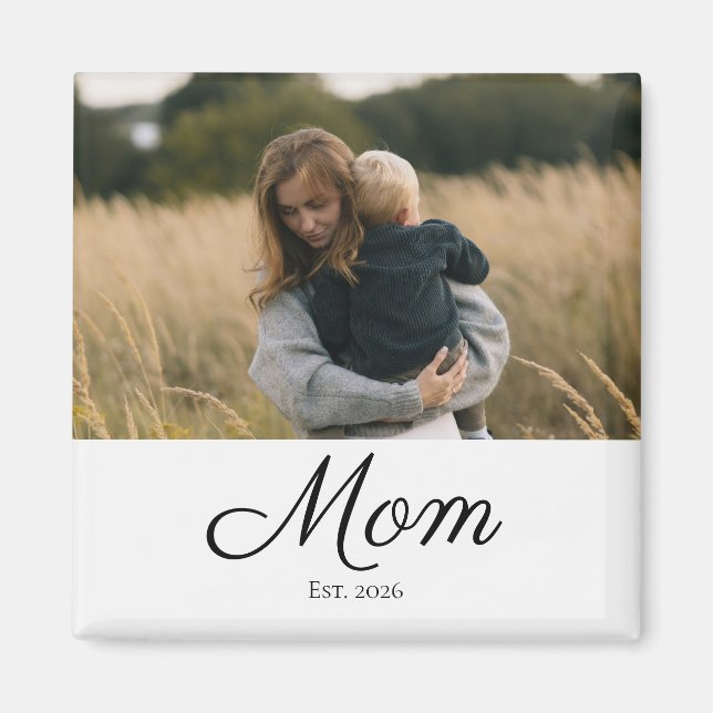 Mama hat Foto-Geschenk etabliert Magnet (Vorne)