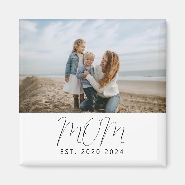Mama hat Foto-Geschenk gegründet Magnet (Vorne)