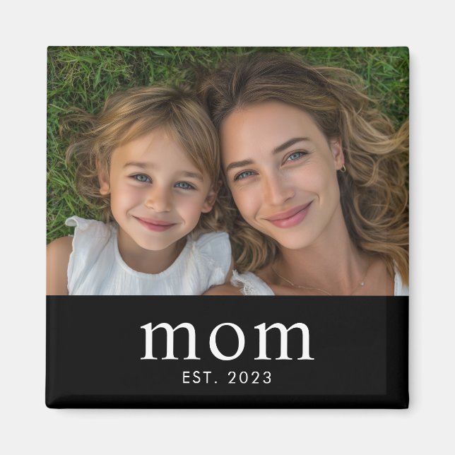 Mama hat Foto-Geschenk gegründet  Magnet (Vorne)