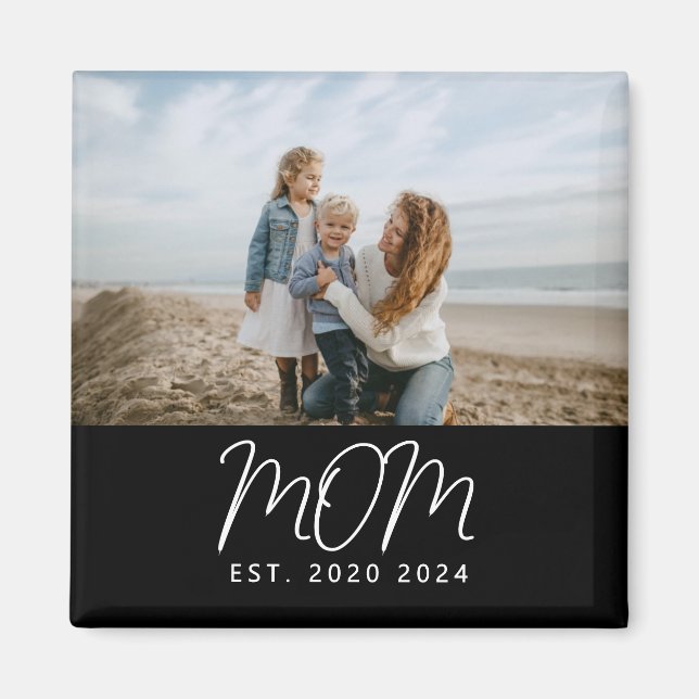 Mama hat Foto-Geschenk gegründet Magnet (Vorne)