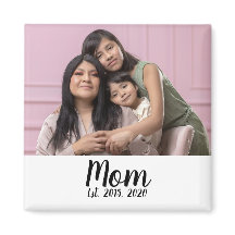 Mama hat Foto-Geschenkmagnet eingerichtet