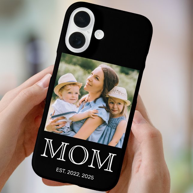 Mama hat Foto Schwarz Case-Mate eingerichtet iPhone Hülle (Von Creator hochgeladen)