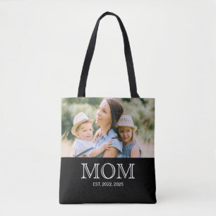 Mama hat Foto Schwarz Tote Bag