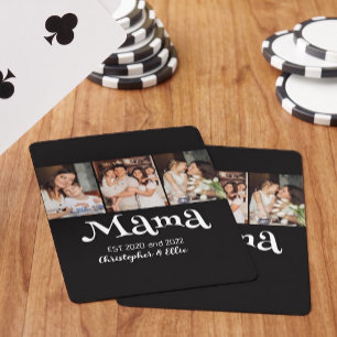 Mama hat Kind(er)namen lustiger Text 3 Foto Spielkarten