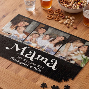Mama hat Kindersnamen lustiger Text 3 Foto Puzzle